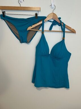 Victorias Secret Turquoise Tankini Swimsuit Large